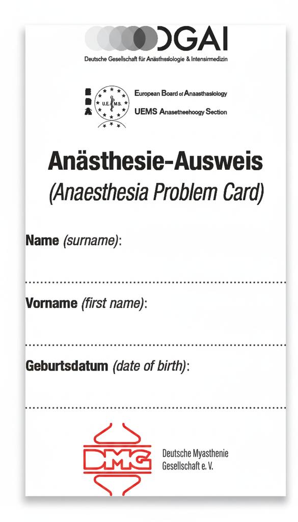 Anästhesie-Ausweis