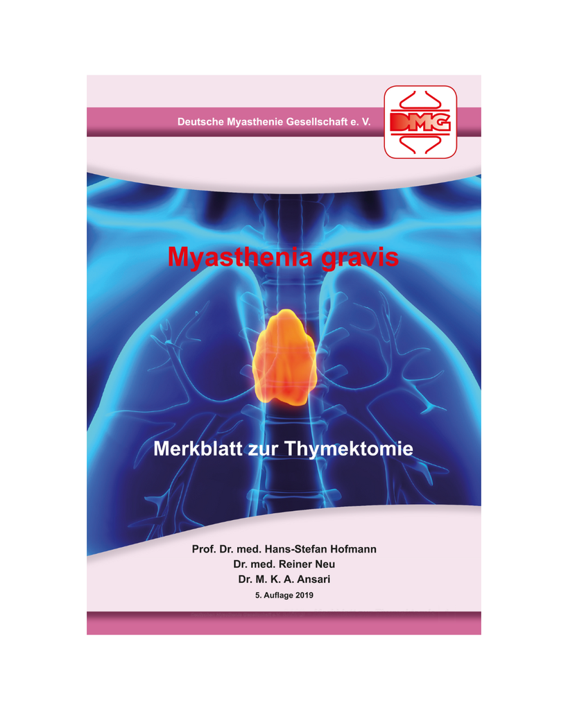 Merkblatt zur Thymektomie
